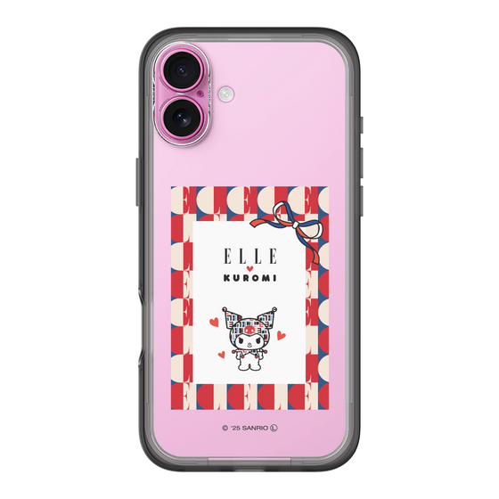 スリムプロテクションプレミアムケース［ ELLE×マイメロディ＆クロミ - トリコロールカラーグラフィック4 ］