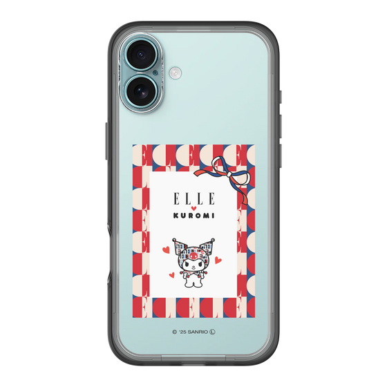 スリムプロテクションプレミアムケース［ ELLE×マイメロディ＆クロミ - トリコロールカラーグラフィック4 ］
