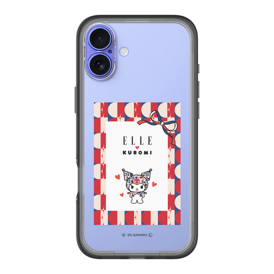 スリムプロテクションプレミアムケース［ ELLE×マイメロディ＆クロミ - トリコロールカラーグラフィック4 ］
