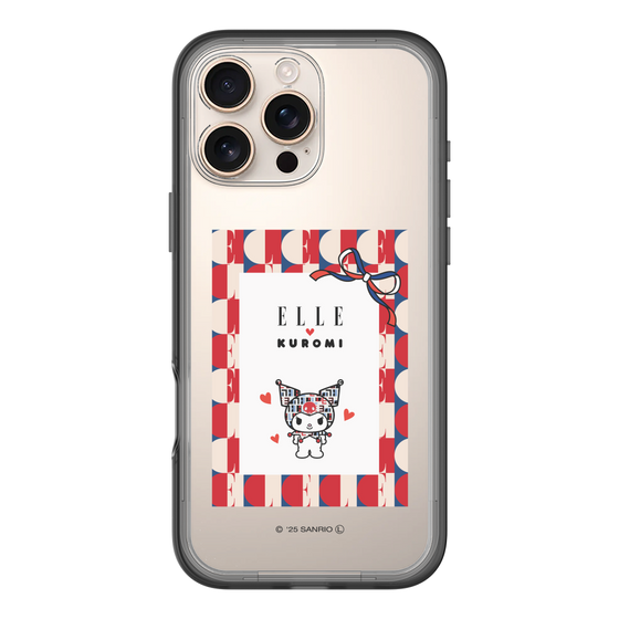 スリムプロテクションプレミアムケース［ ELLE×マイメロディ＆クロミ - トリコロールカラーグラフィック4 ］