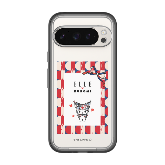 スリムプロテクションプレミアムケース［ ELLE×マイメロディ＆クロミ - トリコロールカラーグラフィック4 ］
