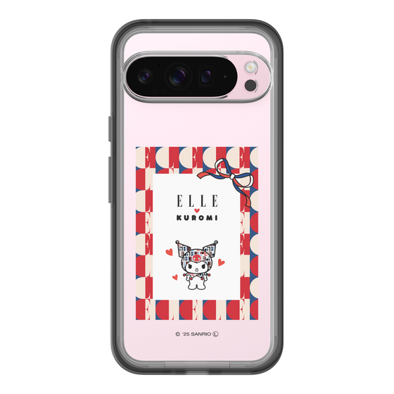 スリムプロテクションプレミアムケース［ ELLE×マイメロディ＆クロミ - トリコロールカラーグラフィック4 ］