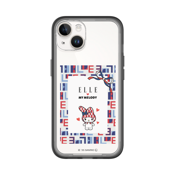 スリムプロテクションプレミアムケース［ ELLE×マイメロディ＆クロミ - トリコロールカラーグラフィック5 ］