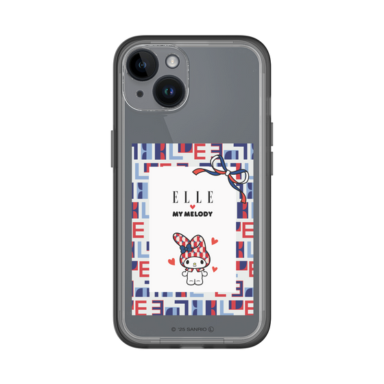 スリムプロテクションプレミアムケース［ ELLE×マイメロディ＆クロミ - トリコロールカラーグラフィック5 ］