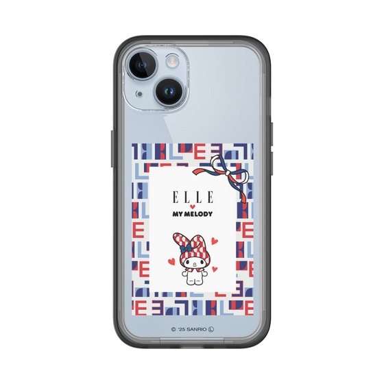 スリムプロテクションプレミアムケース［ ELLE×マイメロディ＆クロミ - トリコロールカラーグラフィック5 ］