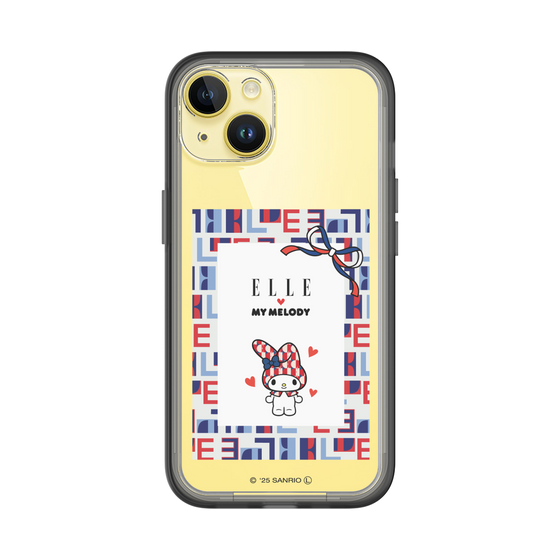 スリムプロテクションプレミアムケース［ ELLE×マイメロディ＆クロミ - トリコロールカラーグラフィック5 ］