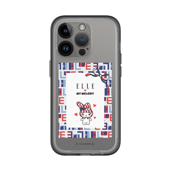 スリムプロテクションプレミアムケース［ ELLE×マイメロディ＆クロミ - トリコロールカラーグラフィック5 ］