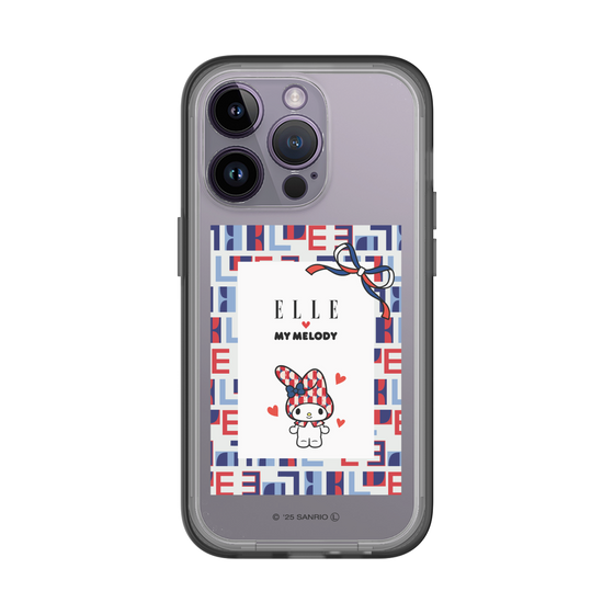 スリムプロテクションプレミアムケース［ ELLE×マイメロディ＆クロミ - トリコロールカラーグラフィック5 ］