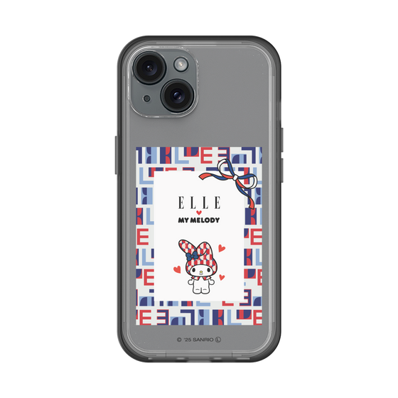 スリムプロテクションプレミアムケース［ ELLE×マイメロディ＆クロミ - トリコロールカラーグラフィック5 ］