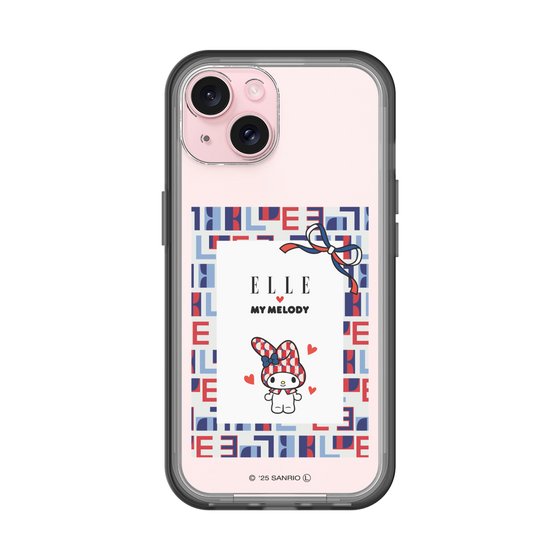 スリムプロテクションプレミアムケース［ ELLE×マイメロディ＆クロミ - トリコロールカラーグラフィック5 ］