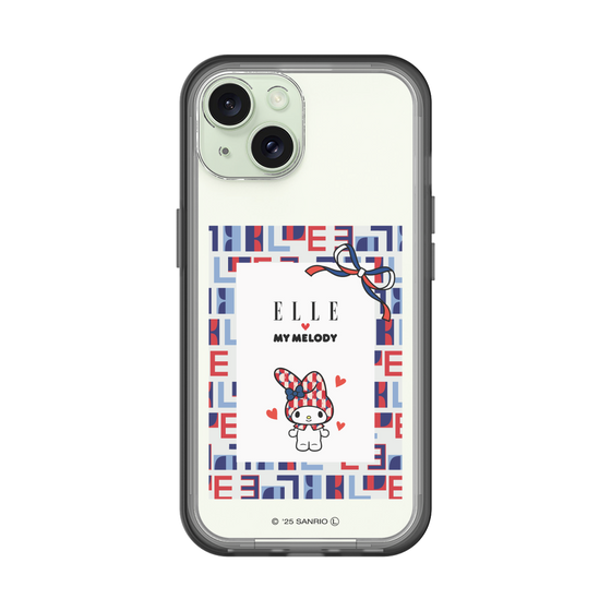 スリムプロテクションプレミアムケース［ ELLE×マイメロディ＆クロミ - トリコロールカラーグラフィック5 ］