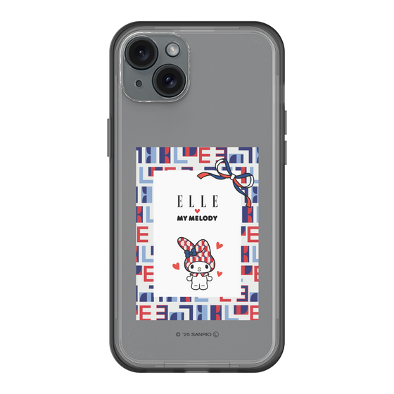 スリムプロテクションプレミアムケース［ ELLE×マイメロディ＆クロミ - トリコロールカラーグラフィック5 ］