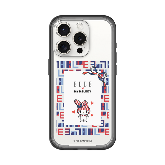 スリムプロテクションプレミアムケース［ ELLE×マイメロディ＆クロミ - トリコロールカラーグラフィック5 ］
