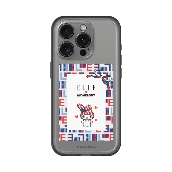 スリムプロテクションプレミアムケース［ ELLE×マイメロディ＆クロミ - トリコロールカラーグラフィック5 ］