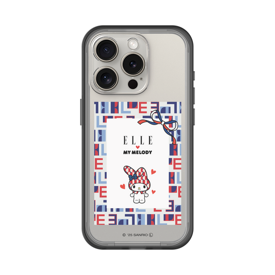 スリムプロテクションプレミアムケース［ ELLE×マイメロディ＆クロミ - トリコロールカラーグラフィック5 ］
