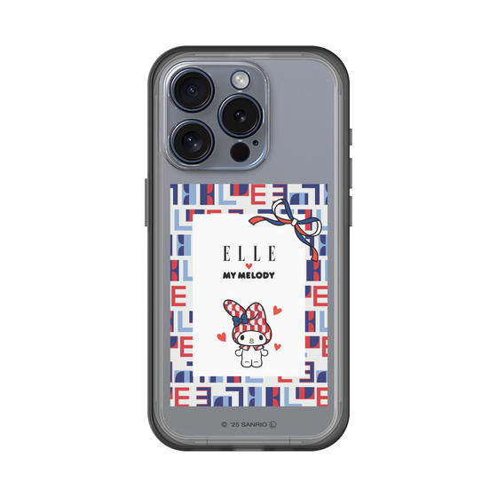スリムプロテクションプレミアムケース［ ELLE×マイメロディ＆クロミ - トリコロールカラーグラフィック5 ］