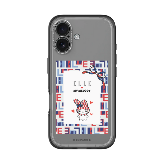 スリムプロテクションプレミアムケース［ ELLE×マイメロディ＆クロミ - トリコロールカラーグラフィック5 ］