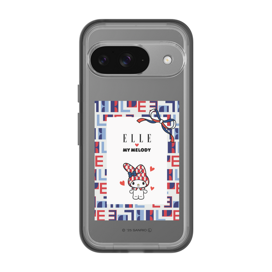 スリムプロテクションプレミアムケース［ ELLE×マイメロディ＆クロミ - トリコロールカラーグラフィック5 ］