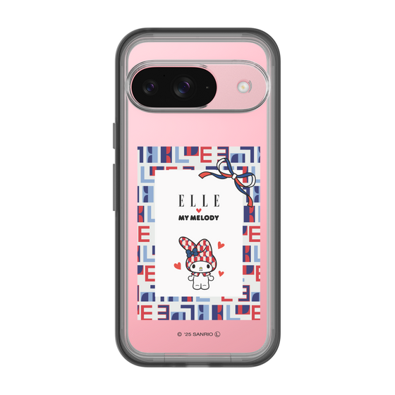 スリムプロテクションプレミアムケース［ ELLE×マイメロディ＆クロミ - トリコロールカラーグラフィック5 ］