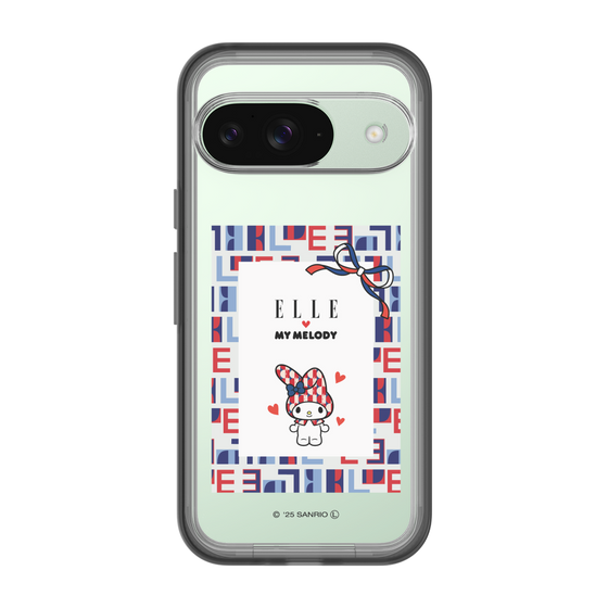 スリムプロテクションプレミアムケース［ ELLE×マイメロディ＆クロミ - トリコロールカラーグラフィック5 ］