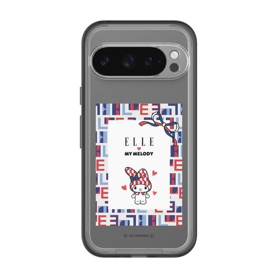 スリムプロテクションプレミアムケース［ ELLE×マイメロディ＆クロミ - トリコロールカラーグラフィック5 ］