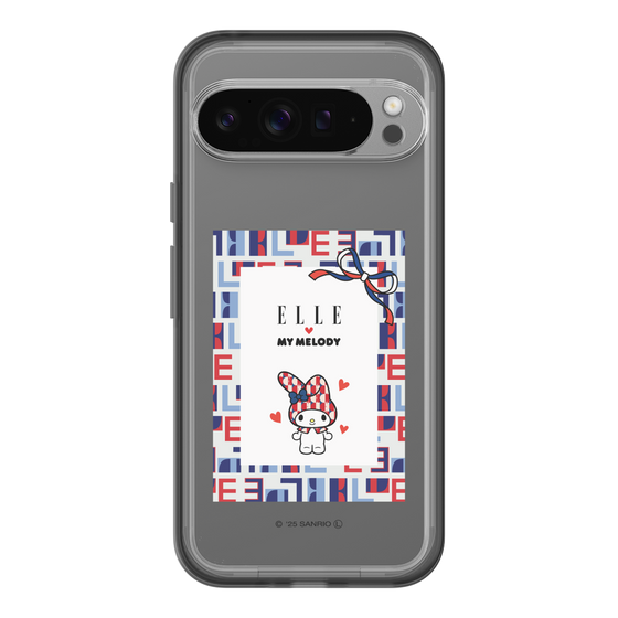 スリムプロテクションプレミアムケース［ ELLE×マイメロディ＆クロミ - トリコロールカラーグラフィック5 ］