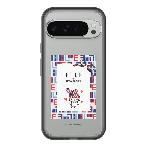 スリムプロテクションプレミアムケース［ ELLE×マイメロディ＆クロミ - トリコロールカラーグラフィック5 ］