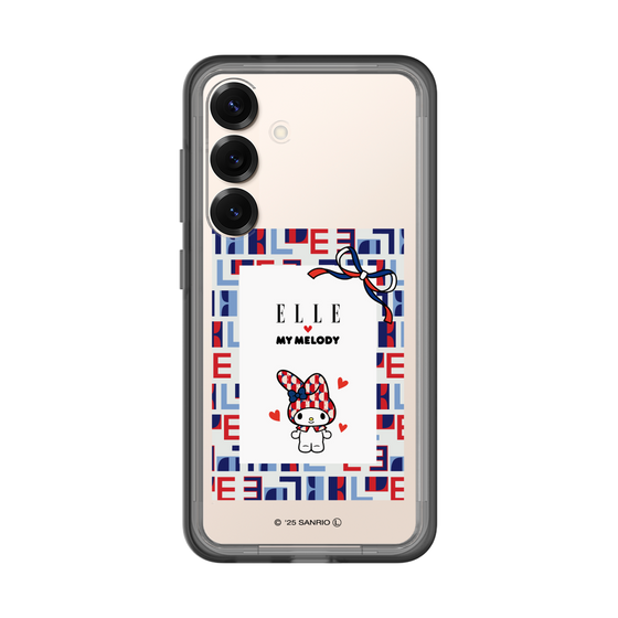 スリムプロテクションプレミアムケース［ ELLE×マイメロディ＆クロミ - トリコロールカラーグラフィック5 ］