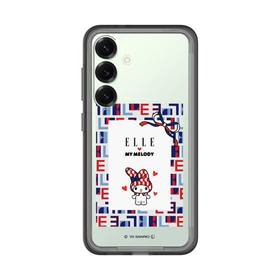 スリムプロテクションプレミアムケース［ ELLE×マイメロディ＆クロミ - トリコロールカラーグラフィック5 ］