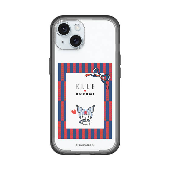 スリムプロテクションプレミアムケース［ ELLE×マイメロディ＆クロミ - トリコロールカラーグラフィック6 ］