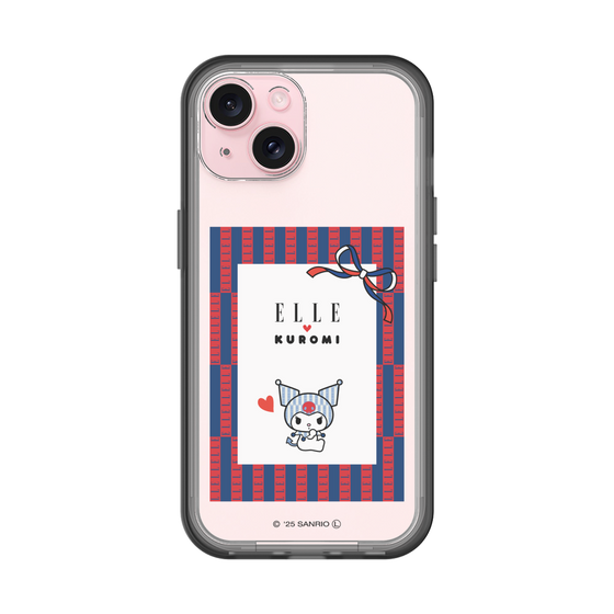 スリムプロテクションプレミアムケース［ ELLE×マイメロディ＆クロミ - トリコロールカラーグラフィック6 ］
