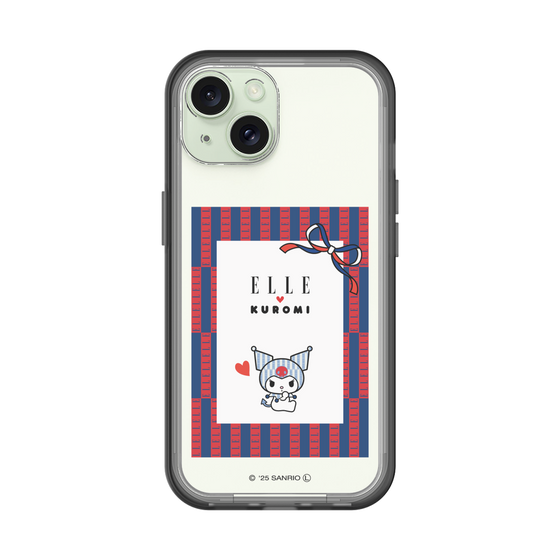 スリムプロテクションプレミアムケース［ ELLE×マイメロディ＆クロミ - トリコロールカラーグラフィック6 ］