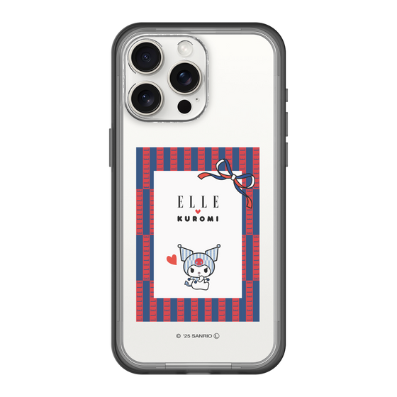 スリムプロテクションプレミアムケース［ ELLE×マイメロディ＆クロミ - トリコロールカラーグラフィック6 ］