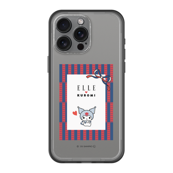 スリムプロテクションプレミアムケース［ ELLE×マイメロディ＆クロミ - トリコロールカラーグラフィック6 ］