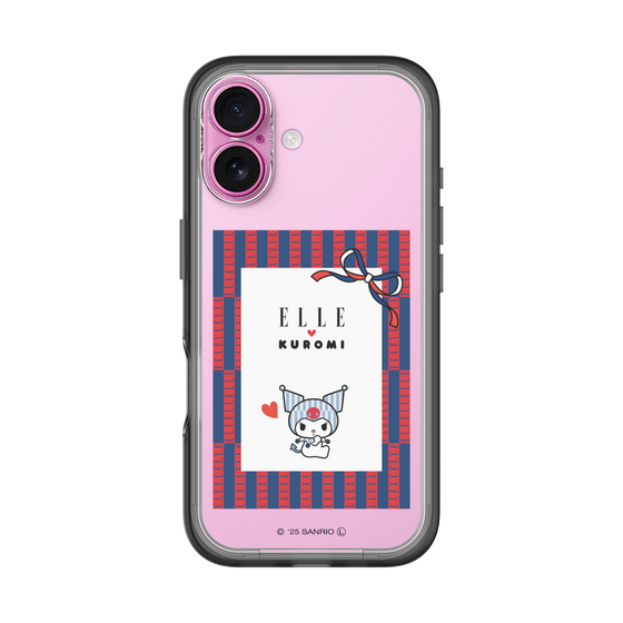 スリムプロテクションプレミアムケース［ ELLE×マイメロディ＆クロミ - トリコロールカラーグラフィック6 ］