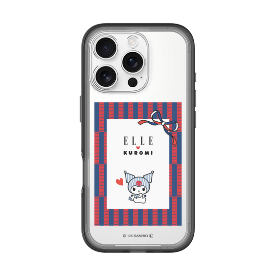 スリムプロテクションプレミアムケース［ ELLE×マイメロディ＆クロミ - トリコロールカラーグラフィック6 ］