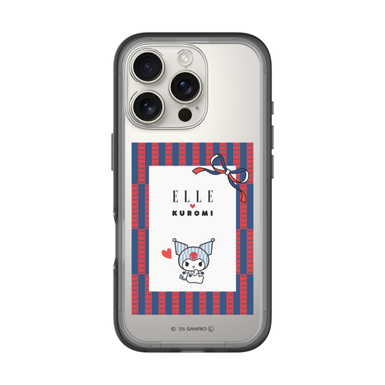 スリムプロテクションプレミアムケース［ ELLE×マイメロディ＆クロミ - トリコロールカラーグラフィック6 ］