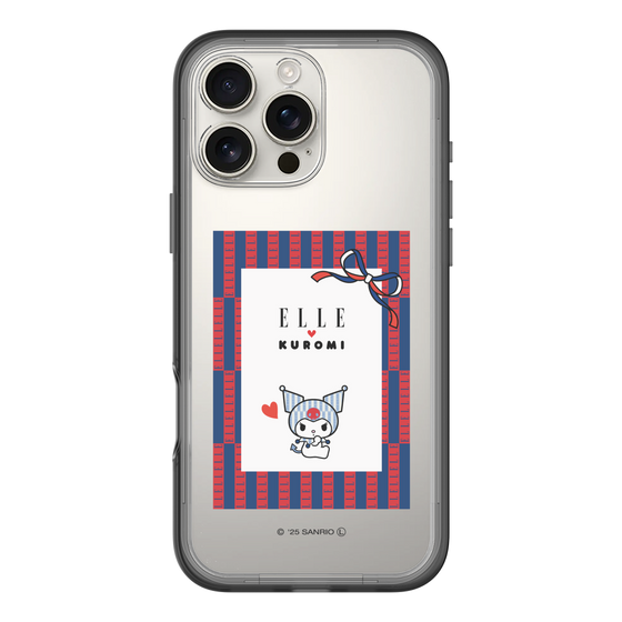 スリムプロテクションプレミアムケース［ ELLE×マイメロディ＆クロミ - トリコロールカラーグラフィック6 ］