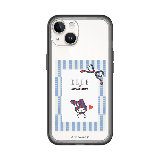 スリムプロテクションプレミアムケース［ ELLE×マイメロディ＆クロミ - トリコロールカラーグラフィック7 ］