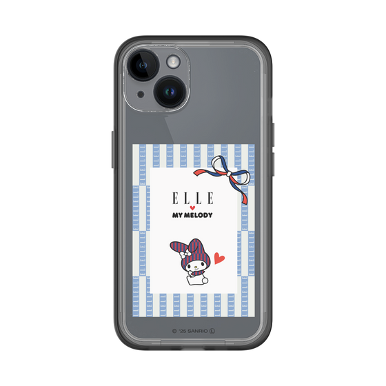 スリムプロテクションプレミアムケース［ ELLE×マイメロディ＆クロミ - トリコロールカラーグラフィック7 ］