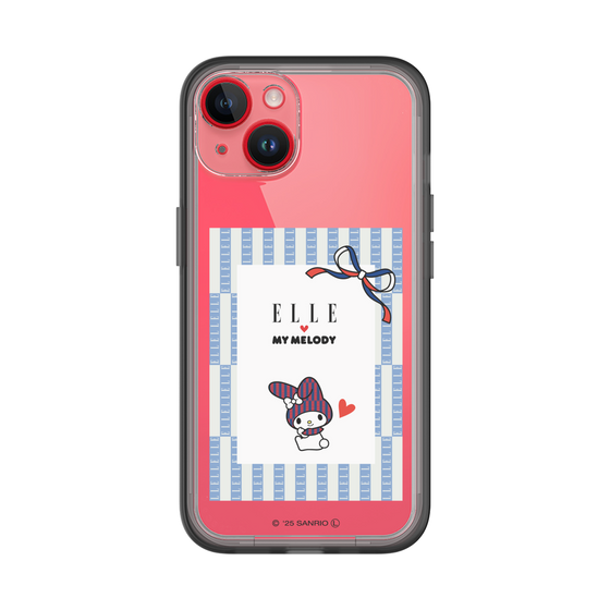 スリムプロテクションプレミアムケース［ ELLE×マイメロディ＆クロミ - トリコロールカラーグラフィック7 ］