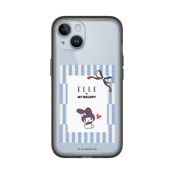 スリムプロテクションプレミアムケース［ ELLE×マイメロディ＆クロミ - トリコロールカラーグラフィック7 ］