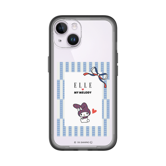 スリムプロテクションプレミアムケース［ ELLE×マイメロディ＆クロミ - トリコロールカラーグラフィック7 ］