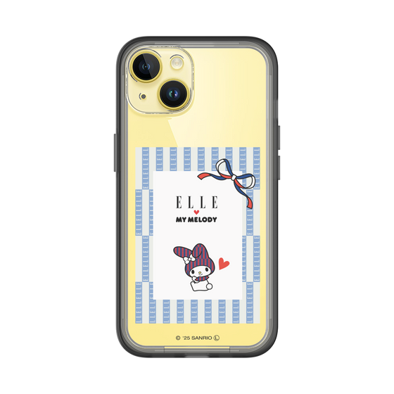 スリムプロテクションプレミアムケース［ ELLE×マイメロディ＆クロミ - トリコロールカラーグラフィック7 ］