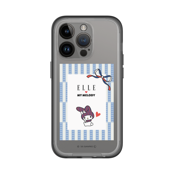 スリムプロテクションプレミアムケース［ ELLE×マイメロディ＆クロミ - トリコロールカラーグラフィック7 ］