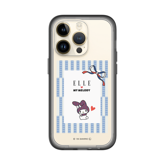 スリムプロテクションプレミアムケース［ ELLE×マイメロディ＆クロミ - トリコロールカラーグラフィック7 ］