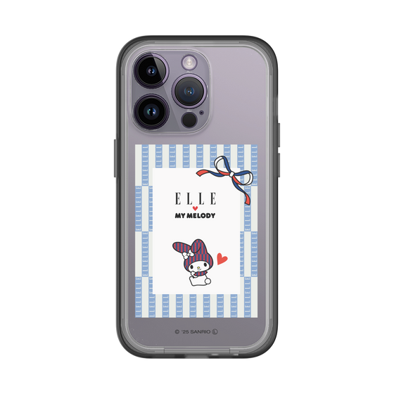 スリムプロテクションプレミアムケース［ ELLE×マイメロディ＆クロミ - トリコロールカラーグラフィック7 ］