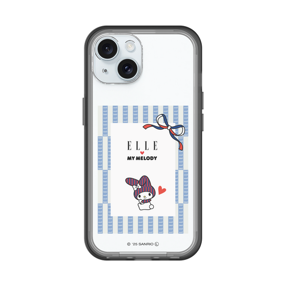スリムプロテクションプレミアムケース［ ELLE×マイメロディ＆クロミ - トリコロールカラーグラフィック7 ］