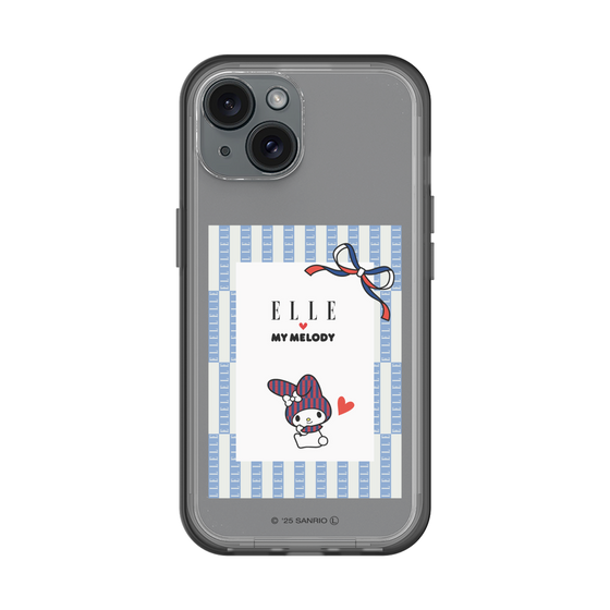 スリムプロテクションプレミアムケース［ ELLE×マイメロディ＆クロミ - トリコロールカラーグラフィック7 ］