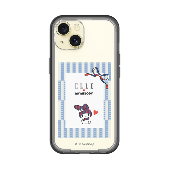 スリムプロテクションプレミアムケース［ ELLE×マイメロディ＆クロミ - トリコロールカラーグラフィック7 ］